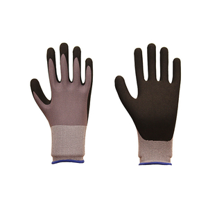 15 gauge nitrile sandy coating non-slip abrasion-resistant work gloves for heavy lifting