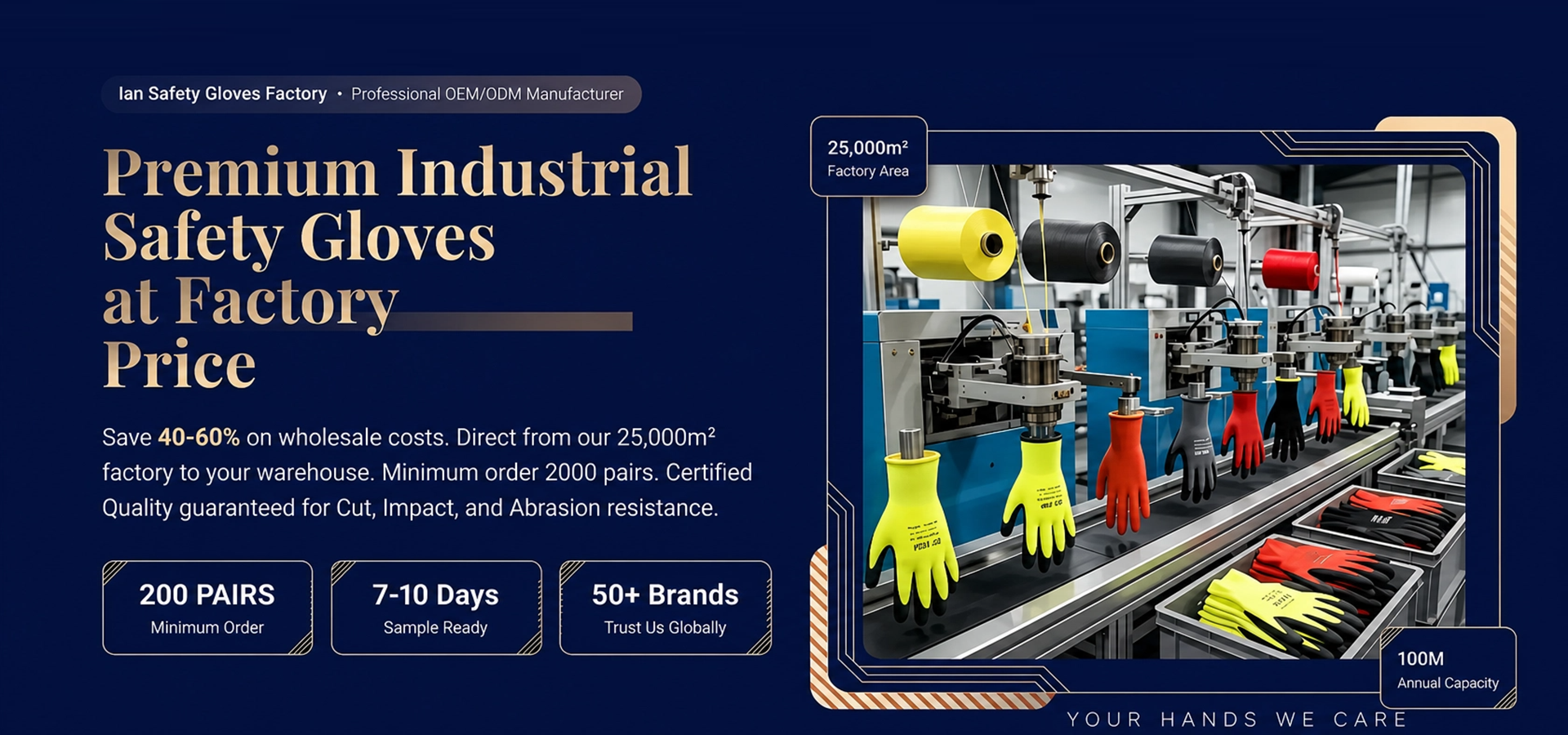 Industrial Work Gloves Manufacturer OEM ODM Factory